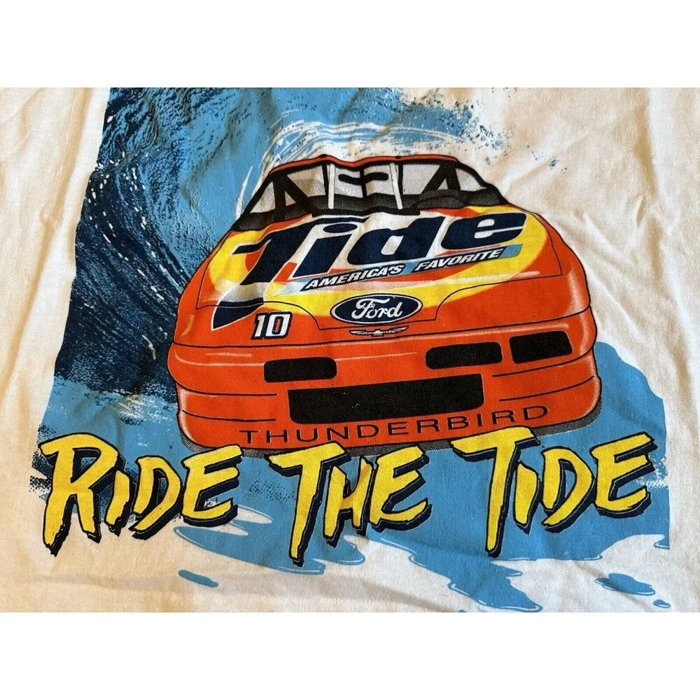Vtg Tide Racing‎ Shirt 90s NASCAR Ricky Rudd 